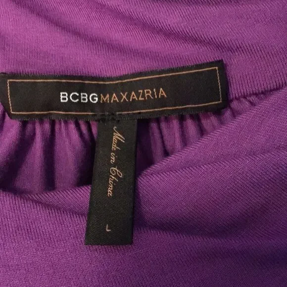 BCBG MaxAzria Mixed Media Dress Sz L - Picture 5 of 6